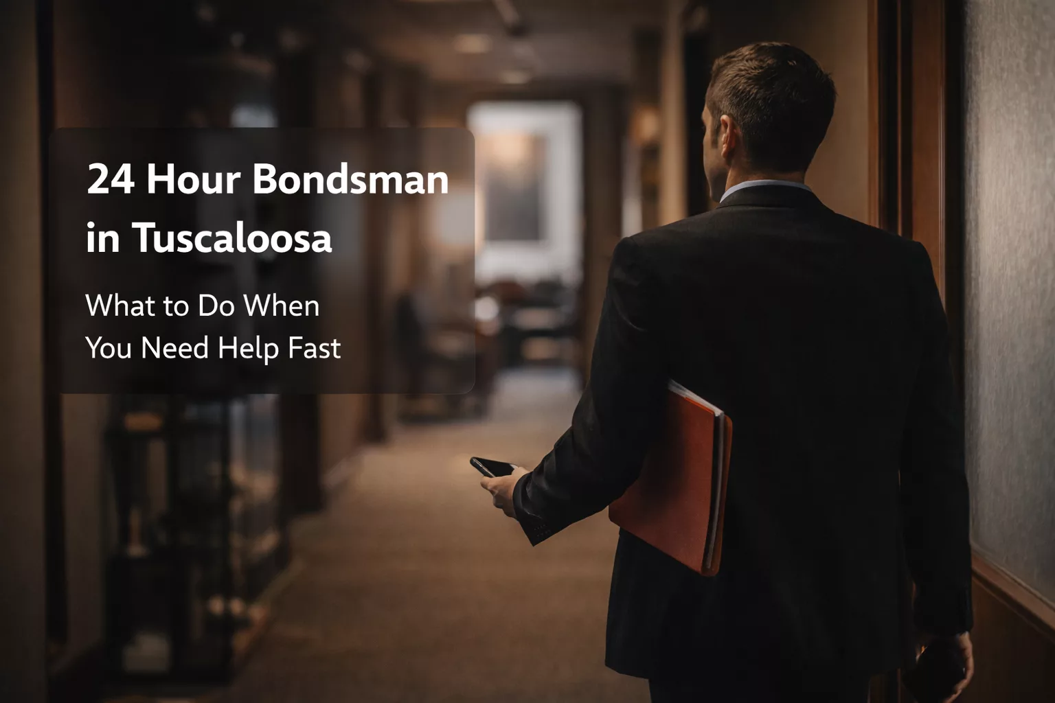 24 hour bail bondsman support in Tuscaloosa, Alabama